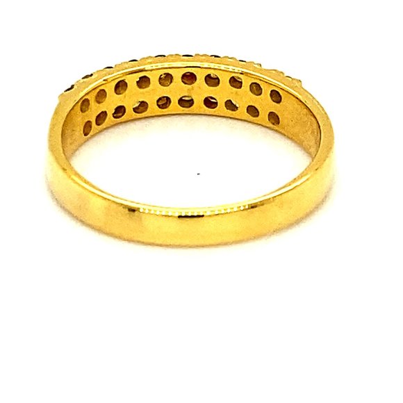 Fancy Colored Diamonds 1.05ct Solid 14K Gold Ring - Picture 4 of 6